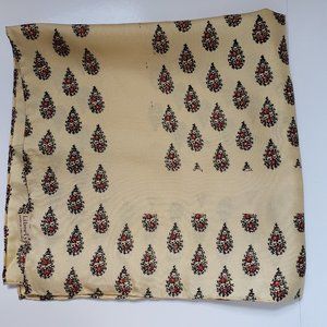 Men's Muted Golden Yellow Patterned Silk Pocket Square